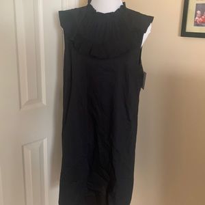 NWT Halogen Sleeveless Black Dress- L